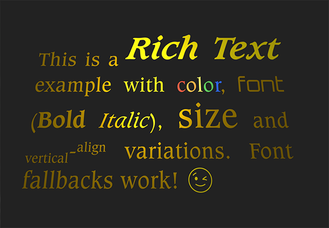 Rich text